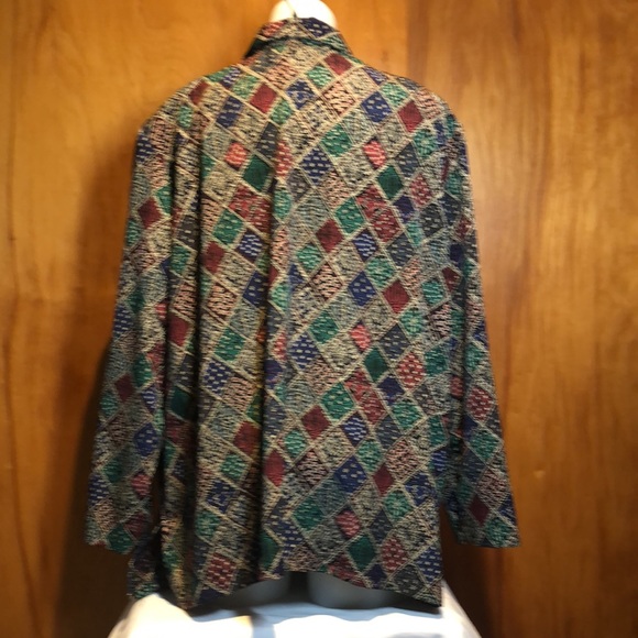 Silver Threads Zip Up Long Sleeve Jacket Top 2XL - Picture 5 of 6